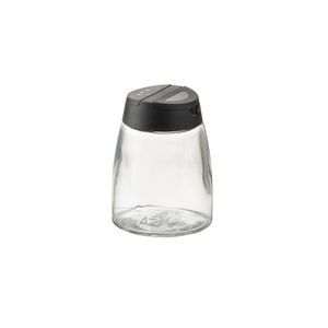 HALVTOM Salt and pepper shakers, glass/brown, 4 ¾ - IKEA