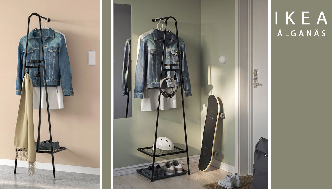 رگال لباس و استند کفش ایکیا مدل IKEA ALGANAS