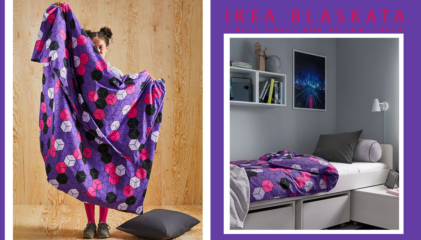 کاور لحاف و بالشت تک نفره ایکیا مدل IKEA BLASKATA