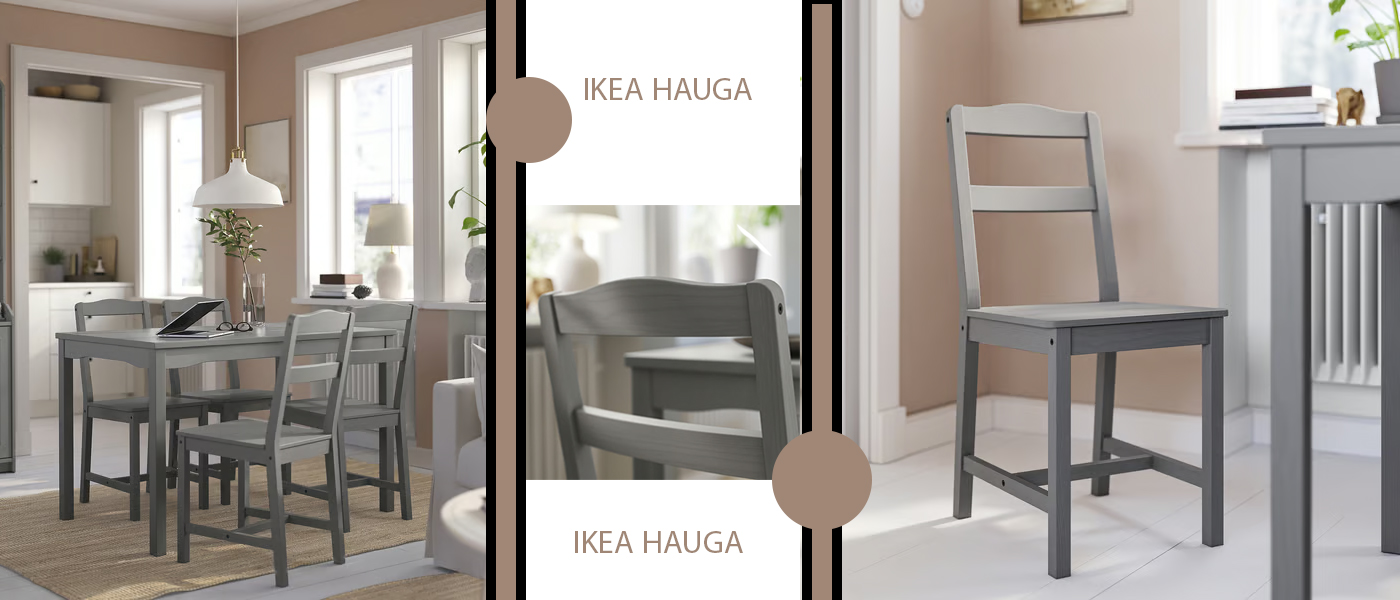 صندلی ناهار خوری چوبی ایکیا مدل IKEA HAUGA