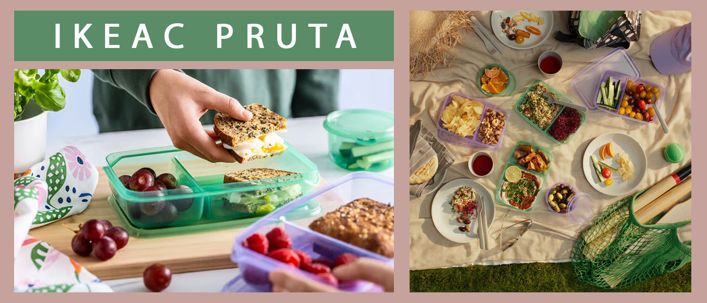ست 2 عددی ظرف غذا ایکیا مدل IKEAC PRUTA