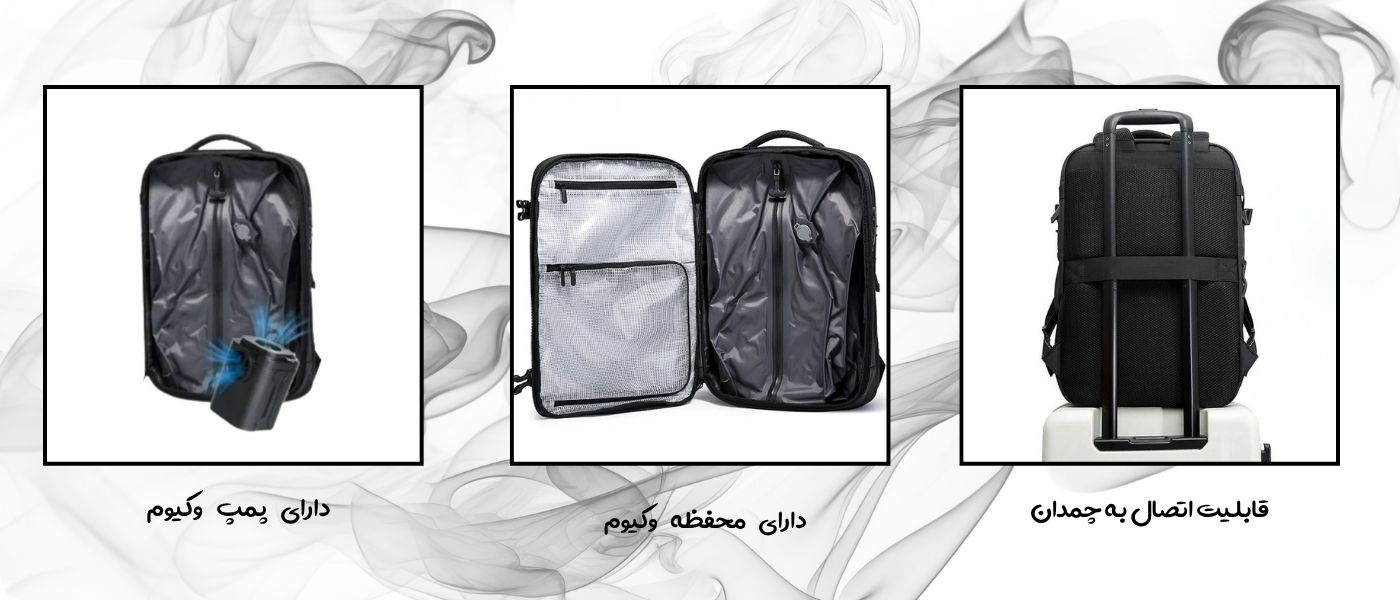 کوله پشتی بنج همراه با پمپ وکیوم مدل 1-Bange BG-7875 مناسب لپ تاپ 15.6 اینچی
