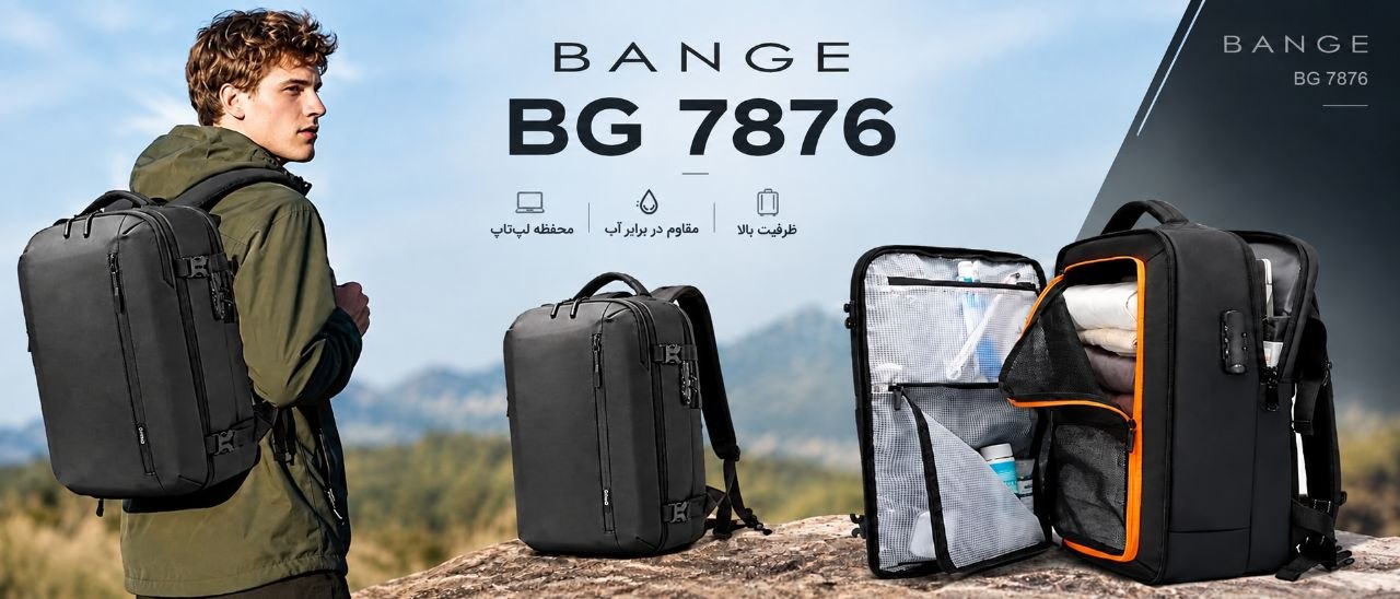 کوله پشتی بنج مدل Bange BG-7876 مناسب لپ تاپ 15.6 اینچی