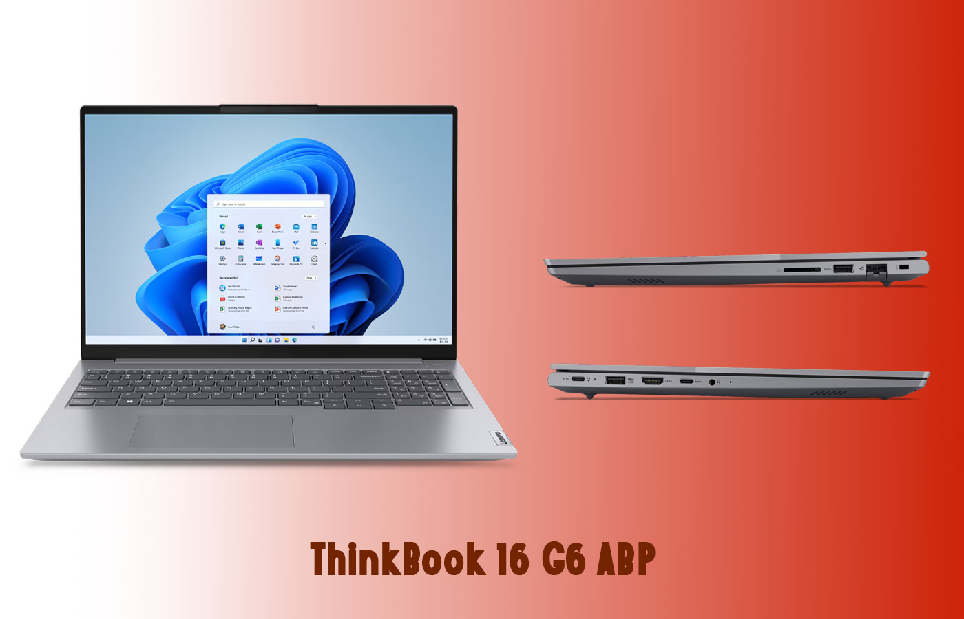 لپ تاپ 16 اینچی لنوو مدل Lenovo ThinkBook 16 G6 ABP R5-7430U