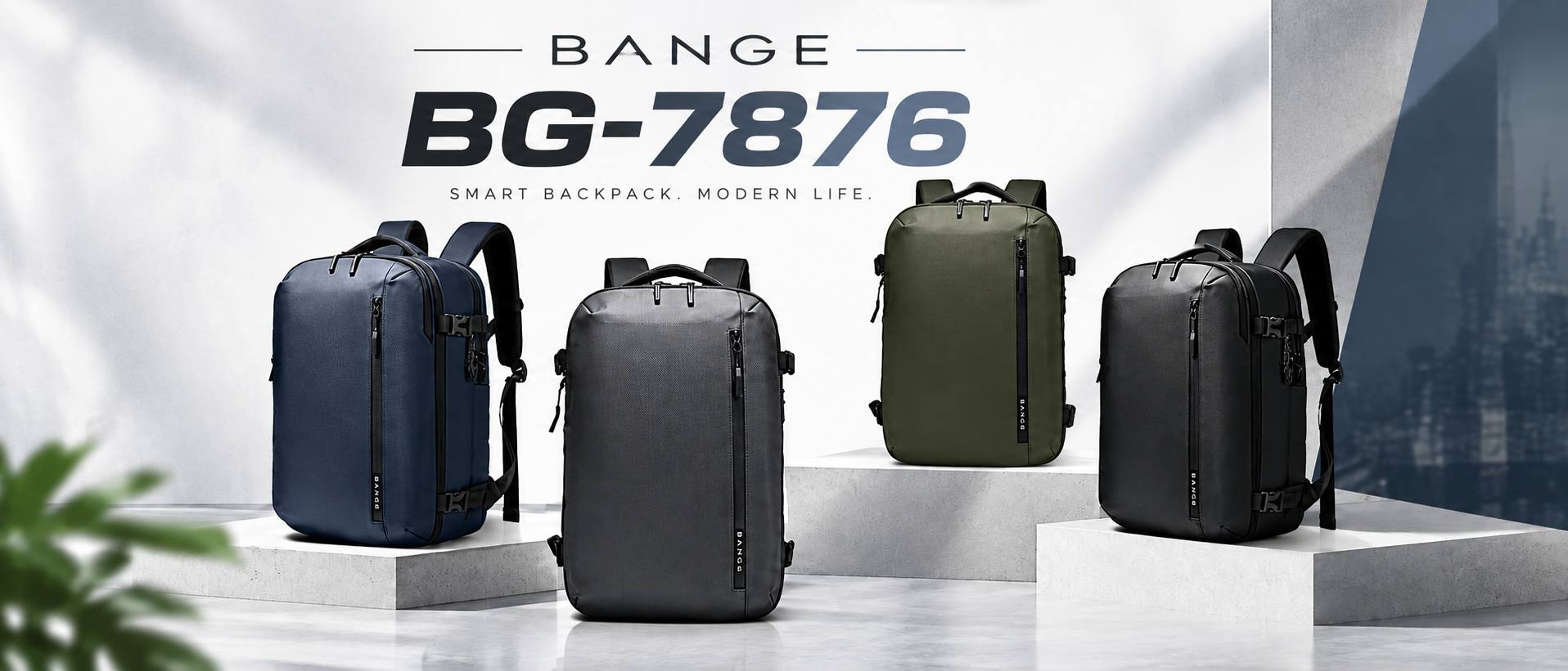 کوله پشتی بنج مدل Bange BG-7876 مناسب لپ تاپ 15.6 اینچی