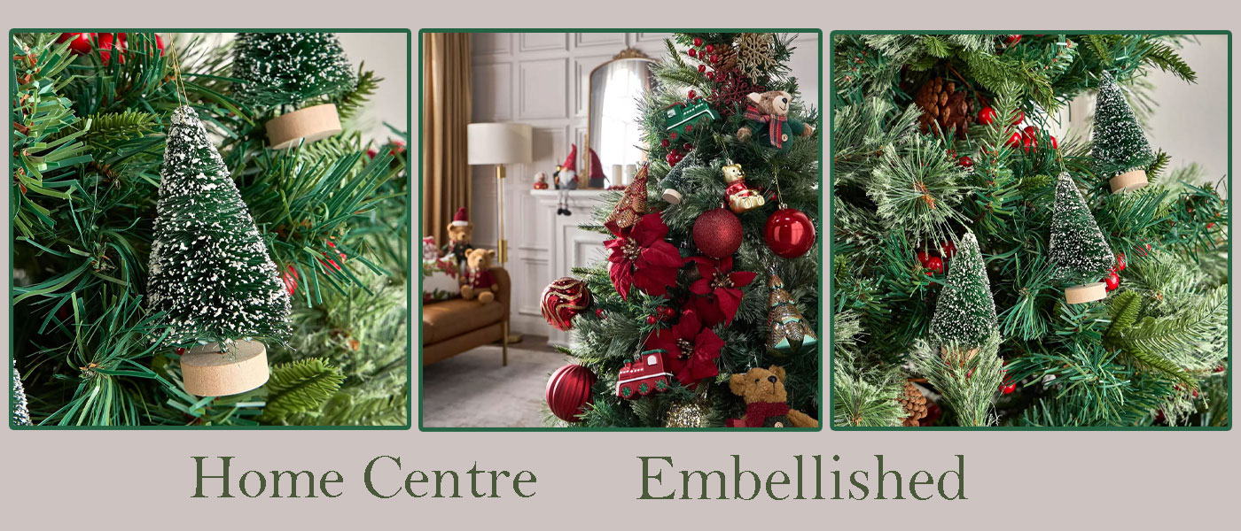 ست 3 عددی کاج تزئینی مدل Home Centre Embellished