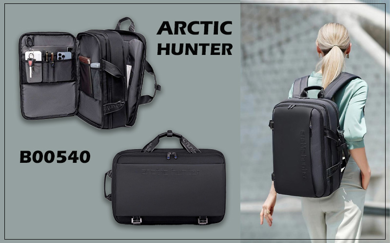 کوله پشتی آرکتیک هانتر مدل Arctic hunter B00540 مناسب لپ تاپ 15.6 اینچی