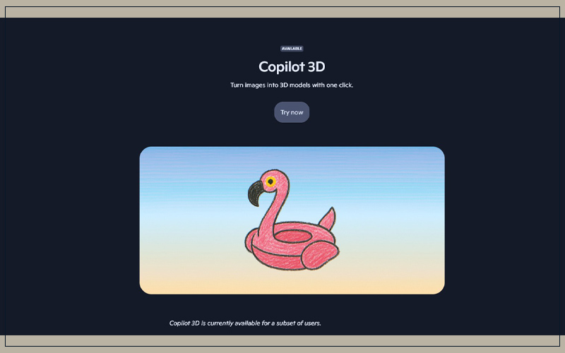 هوش مصنوعی Copilot 3D معرفی شد!
