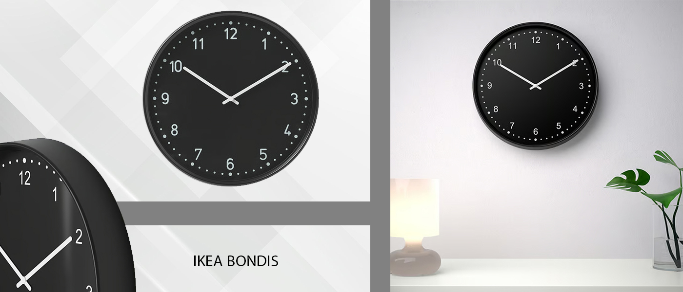 ساعت دیواری ایکیا مدل IKEA BONDIS