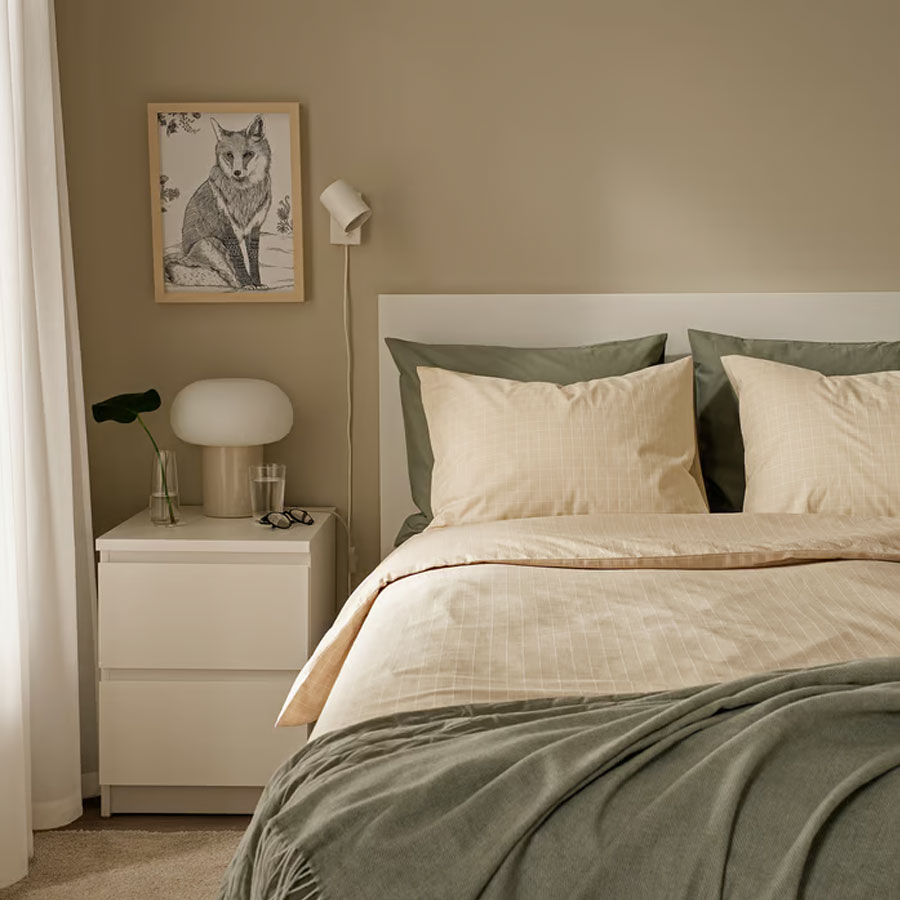 کاور لحاف و بالشت تک نفره ایکیا مدل IKEA DOFTAKLEJA