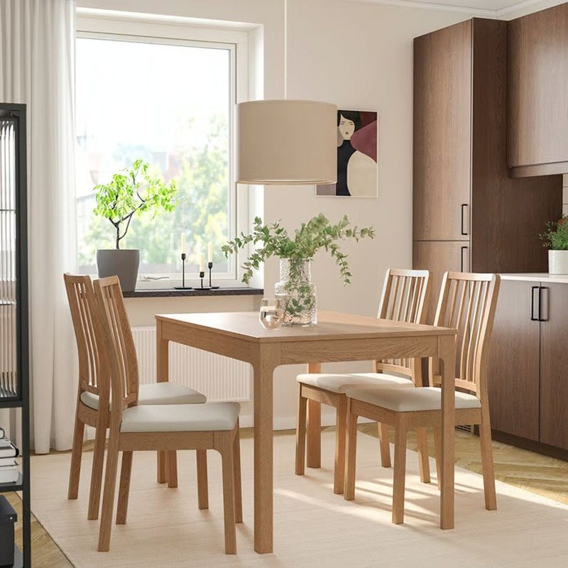 میز قابل تبدیل 4 به 6 نفره ایکیا مدل IKEA EKEDALEN