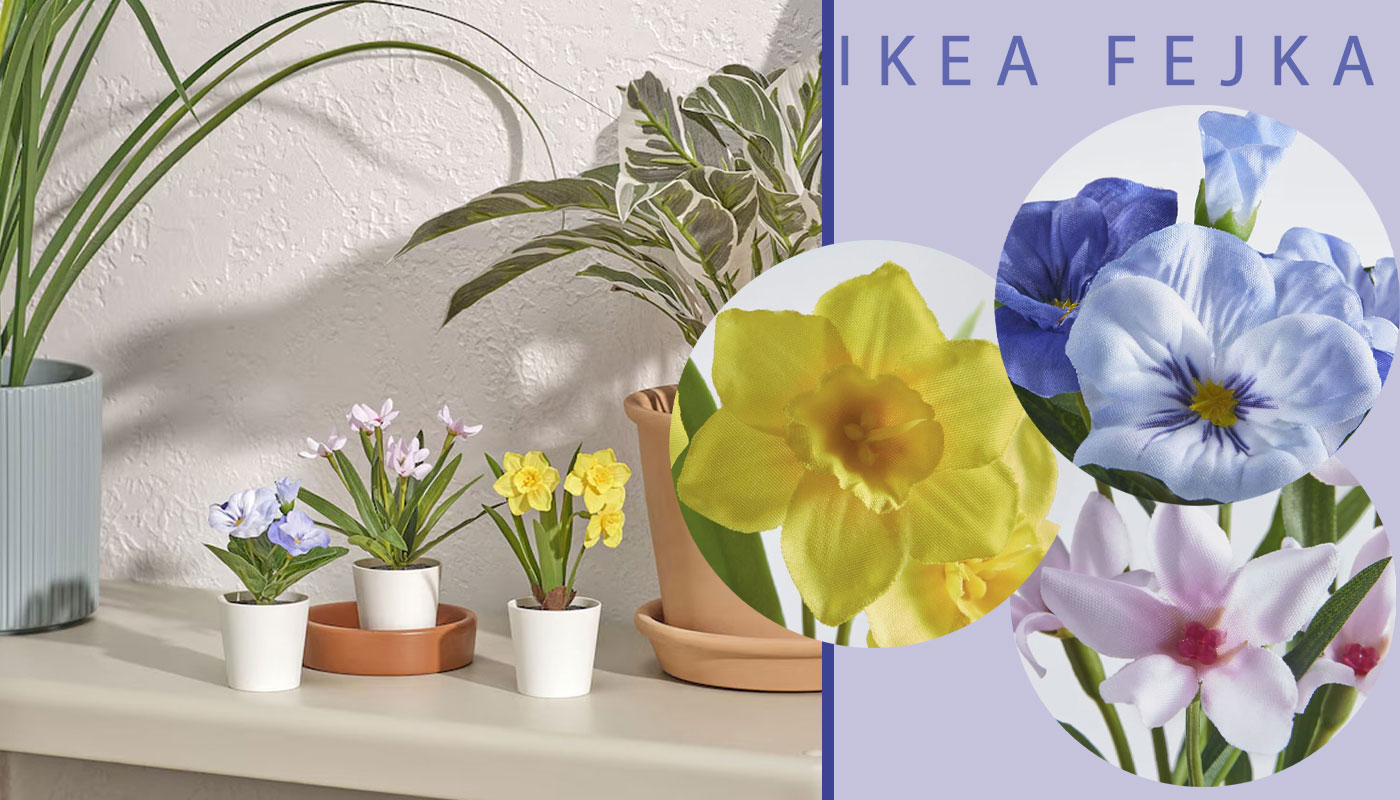 ست 3 عددی گیاه مصنوعی ایکیا مدل IKEA FEJKA