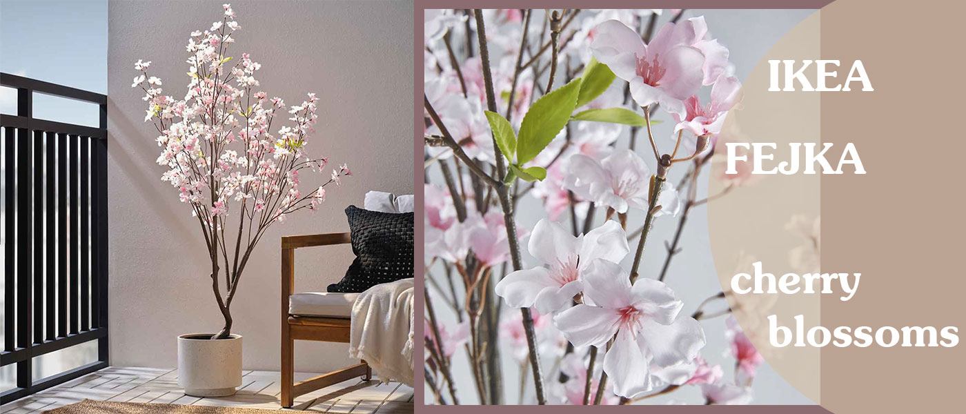 گیاه مصنوعی شکوفه‌ گیلاس ایکیا مدل IKEA FEJKA