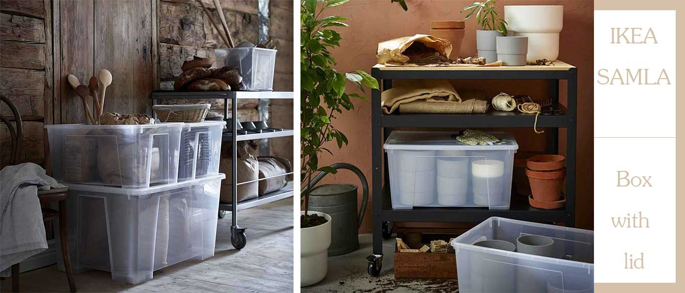 جعبه نظم دهنده ایکیا مدل IKEA SAMLA سایز 28×39×57 سانتی متر
