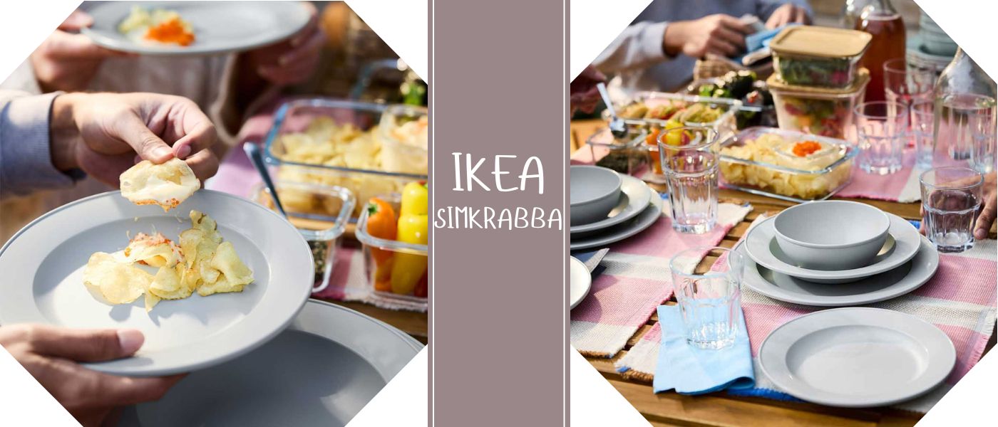 بشقاب میوه خوری ایکیا مدل IKEA SIMKRABBA