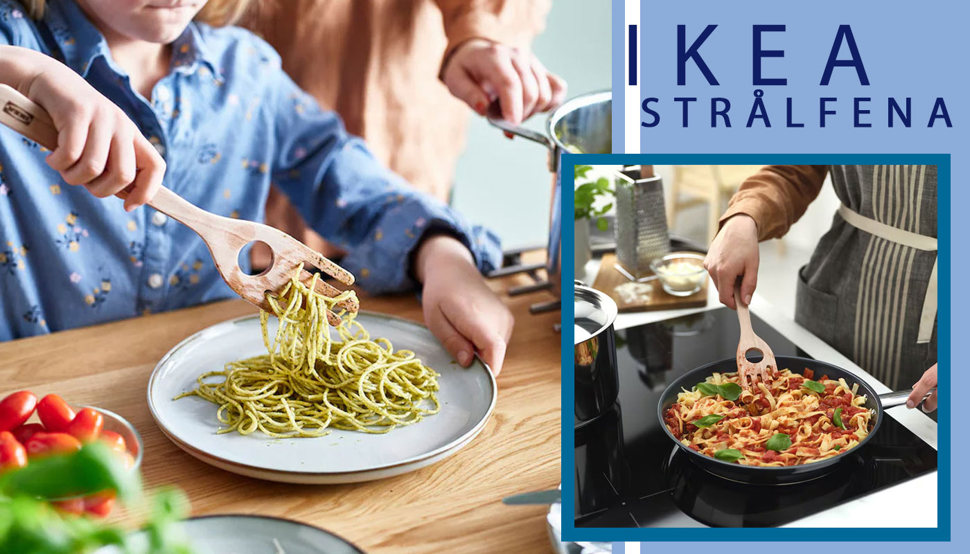 چنگال سرو اسپاگتی ایکیا مدل IKEA STRALFENA