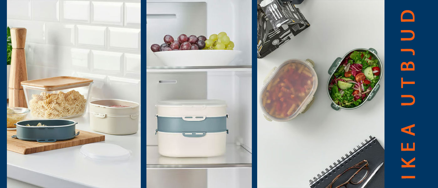 ظرف اضافه مخصوص لانچ باکس ایکیا مدل IKEA UTBJUDA 