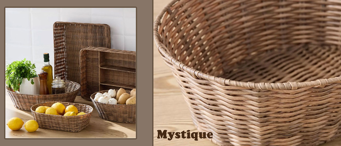 سبد حصیری هوم سنتر مدل Home Centre  Mystique سایز 11×26×32