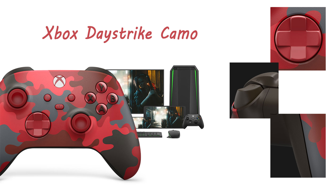 دسته بازی ایکس باکس مدل Xbox Wireless Daystrike Camo