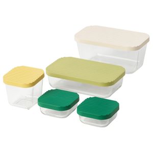 ست 5 عددی ظروف نگهدارنده ایکیا مدل IKEA HAVSTOBIS