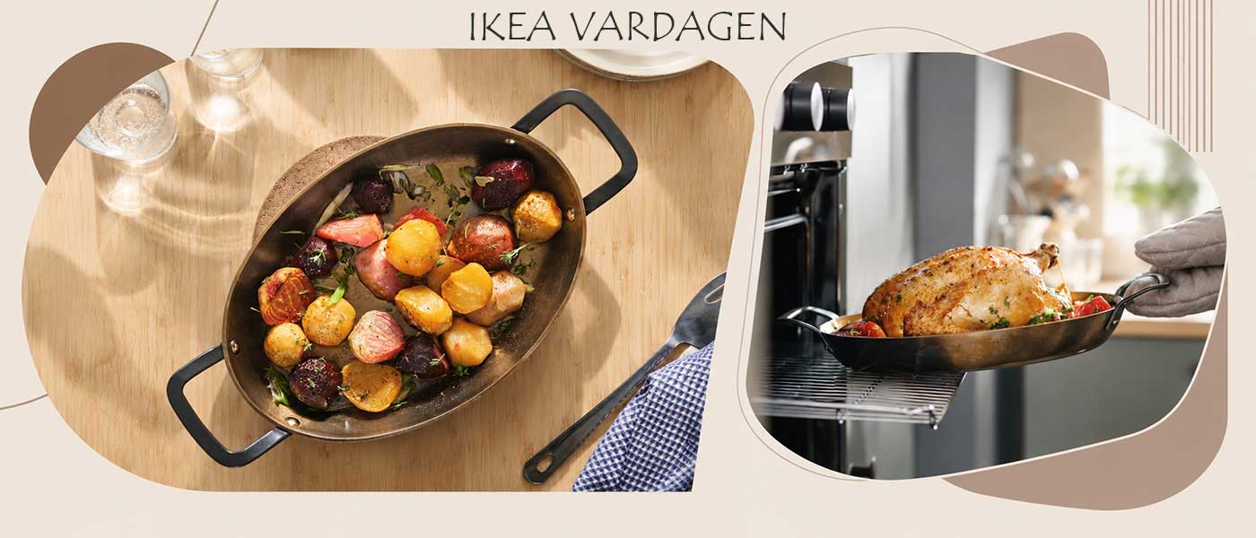 تابه ایکیا مدل IKEA VARDAGEN سایز 6&times;22&times;32 سانتی متر