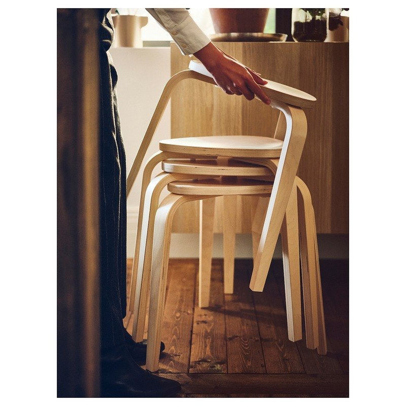 چهارپایه چوبی ایکیا مدل IKEA KYRRE