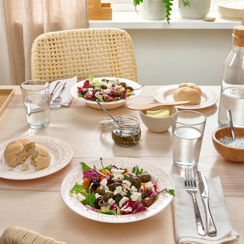 ست 4 عددی بشقاب خورشتی ایکیا مدل IKEA PARADISISK قطر 22 سانتی متر 