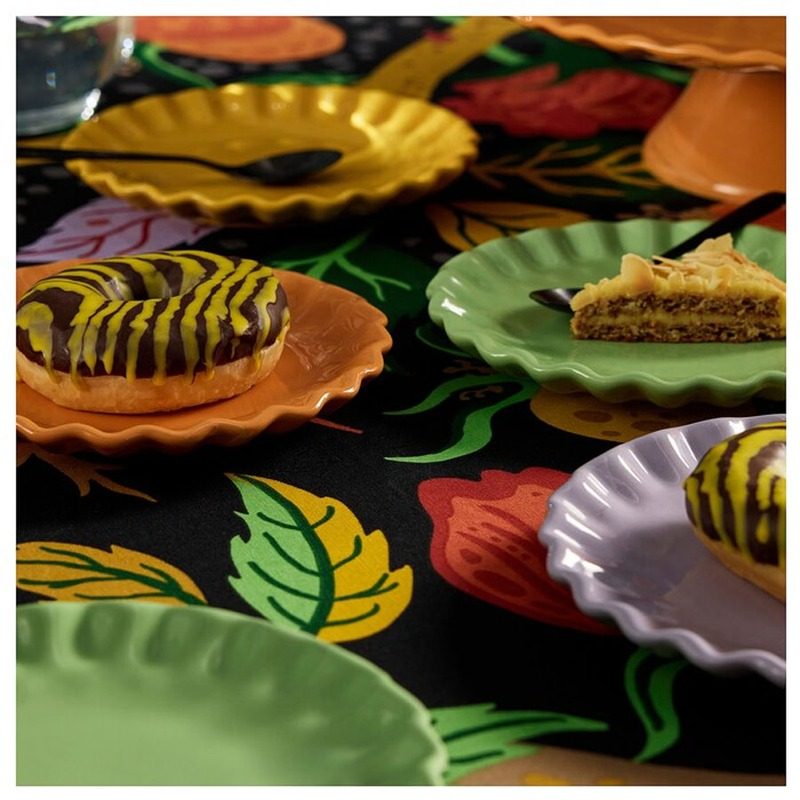 ست 4 عددی بشقاب میوه خوری ایکیا مدل IKEA HOSTAGILLE