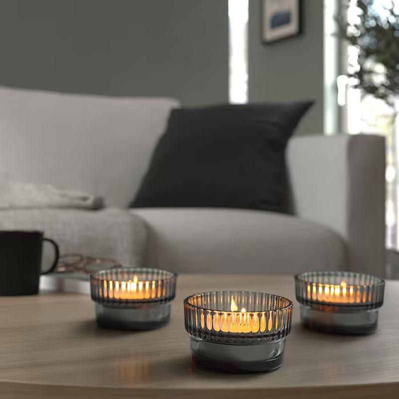 ست 3 عددی جا شمعی ایکیا مدل IKEA GRADVIS