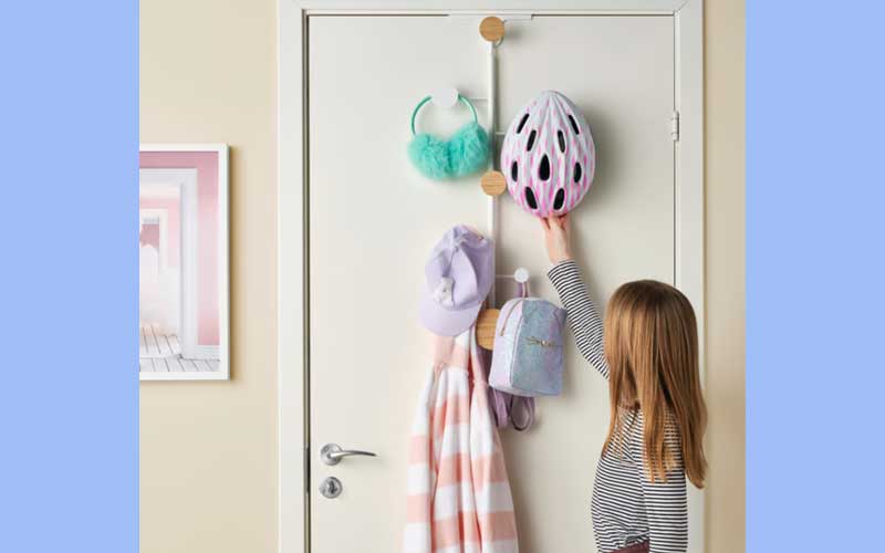 رخت آویز پشت دری برای فضاهای کوچک