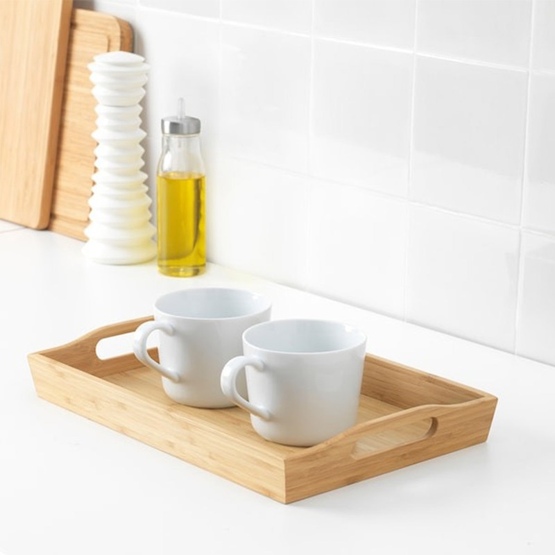سینی بامبو ایکیا مدل IKEA FRUKTSKAL سایز 23×35 سانتی متر