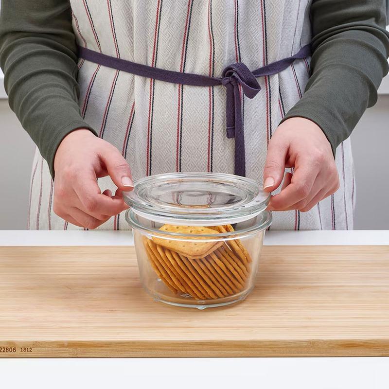 ظرف نگهدارنده درب دار شیشه ای ایکیا 59279651/ +IKEA 365