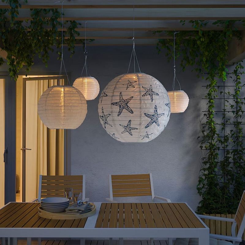 لوستر خورشیدی ایکیا مدل IKEA SOLVINDEN