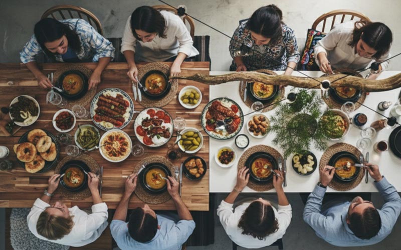 چگونه یک میز شام بزرگ برای مهمانی آماده کنیم؟