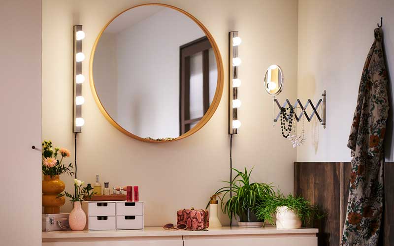 ۶ روش کاربردی برای چیدمان میز آرایش