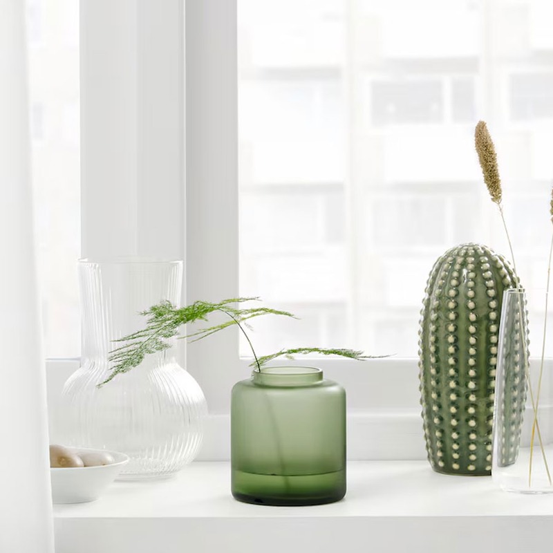 گلدان شیشه ای ایکیا مدل IKEA KONSTFULL